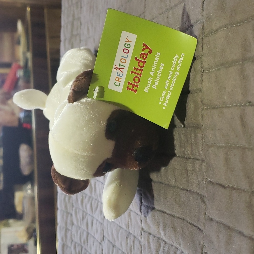 Cute Brown and White Puppy Plushy
